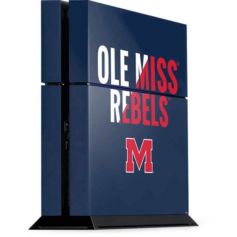University of Mississippi Ole Miss Rebels PS4 Console Skin
