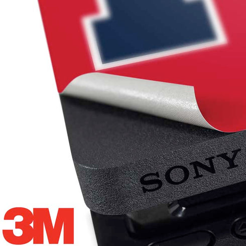 University of Mississippi Ole Miss Logo Red PS4 Slim Skin