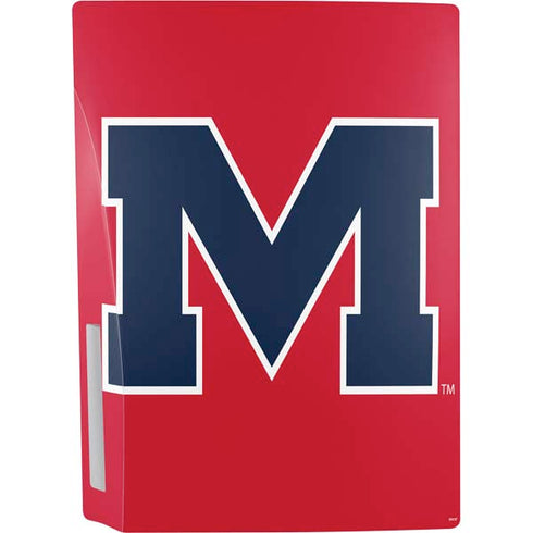 University of Mississippi Ole Miss Logo Red PS5 Console Skin