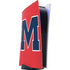 University of Mississippi Ole Miss Logo Red PS5 Digital Edition Console Skin