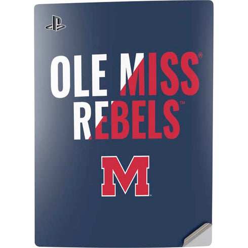 University of Mississippi Ole Miss Rebels PS5 Digital Edition Console Skin
