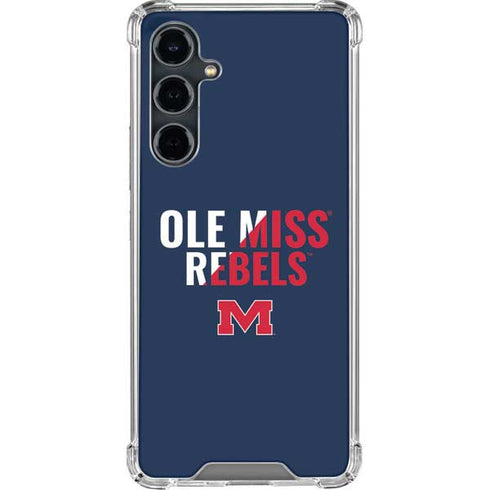 University of Mississippi Ole Miss Rebels Galaxy S23 FE Clear Case