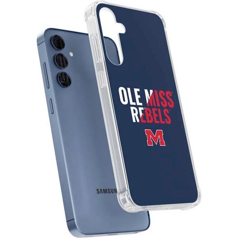 University of Mississippi Ole Miss Rebels Galaxy S24 Clear Case