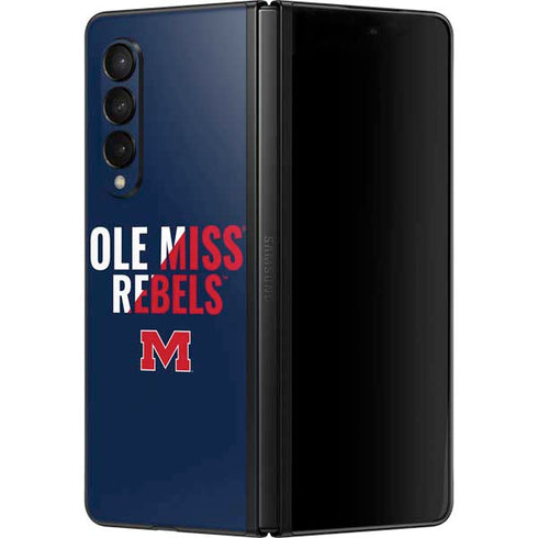 University of Mississippi Ole Miss Rebels Galaxy Z Fold3 5G Skin