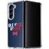 University of Mississippi Ole Miss Rebels Galaxy Z Fold5 5G Clear Case
