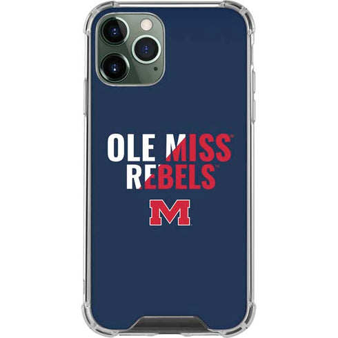 University of Mississippi Ole Miss Rebels iPhone 11 Pro Max Clear Case