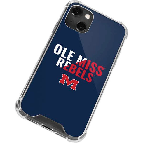 University of Mississippi Ole Miss Rebels iPhone 13 Mini Clear Case