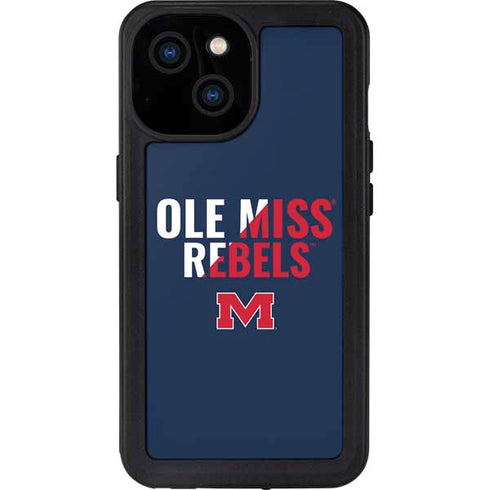 University of Mississippi Ole Miss Rebels iPhone 13 Mini Waterproof Case