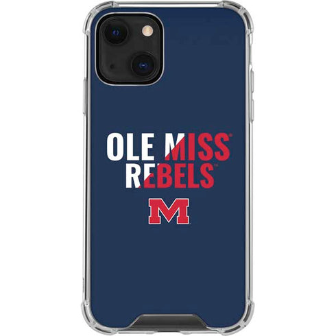 University of Mississippi Ole Miss Rebels iPhone 14 Plus Clear Case