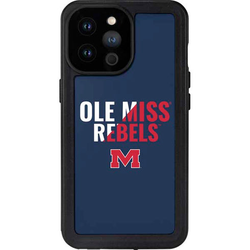University of Mississippi Ole Miss Rebels iPhone 14 Pro Max Waterproof Case