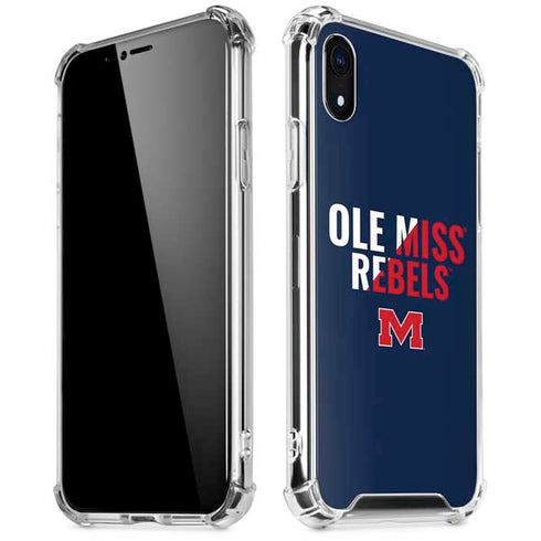 University of Mississippi Ole Miss Rebels iPhone XR Clear Case