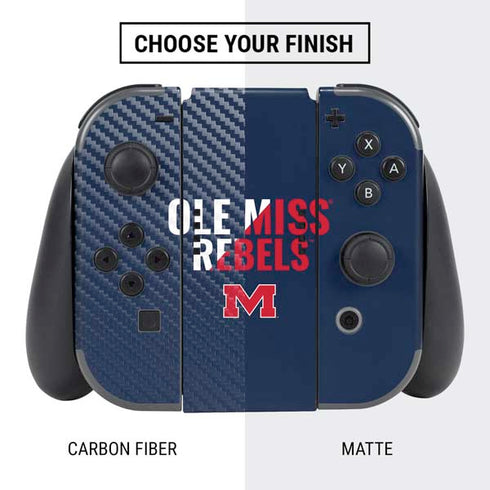 University of Mississippi Ole Miss Rebels Nintendo Switch Bundle Skin