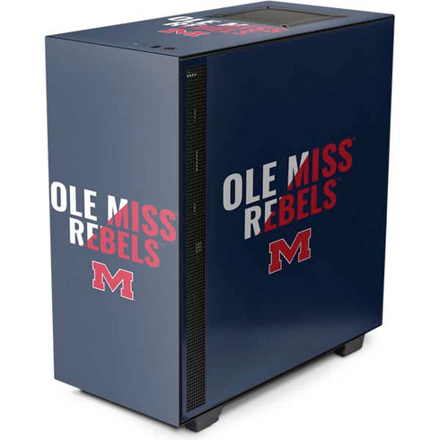University of Mississippi Ole Miss Rebels NZXT H510 Compact ATX Mid-Tower Case Skin