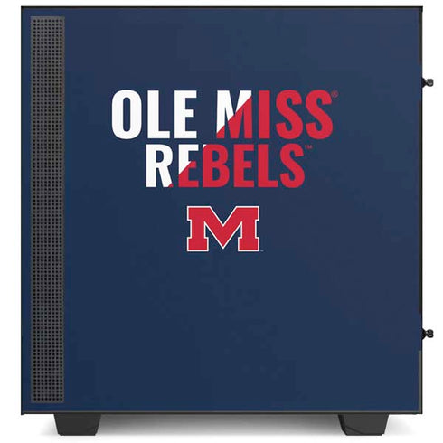 University of Mississippi Ole Miss Rebels NZXT H510 Compact ATX Mid-Tower Case Skin