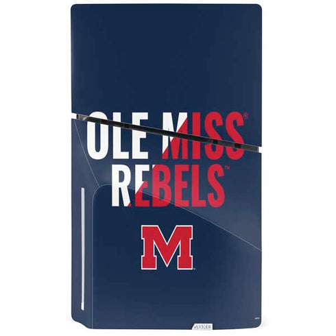University of Mississippi Ole Miss Rebels PS5 Slim Disk Bundle Skin