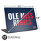 University of Mississippi Ole Miss Rebels Universal Laptop 15in (12.2 x 8.8in) Skin