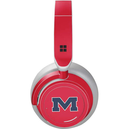 University of Mississippi Ole Miss Logo Red Surface Headphones Skin