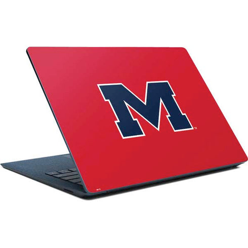 University of Mississippi Ole Miss Logo Red Surface Laptop Skin
