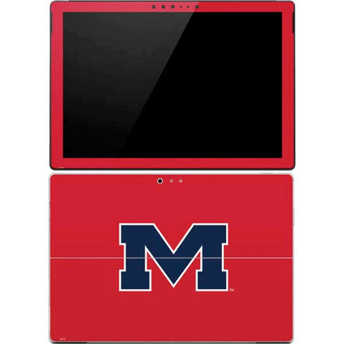 University of Mississippi Ole Miss Logo Red Surface Pro 4 Skin
