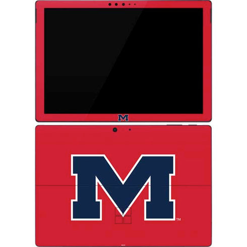 University of Mississippi Ole Miss Logo Red Surface Pro 7 Skin