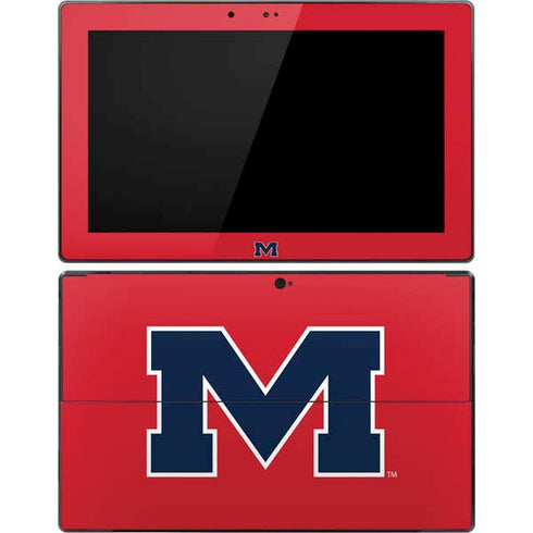 University of Mississippi Ole Miss Logo Red Surface Pro Tablet Skin