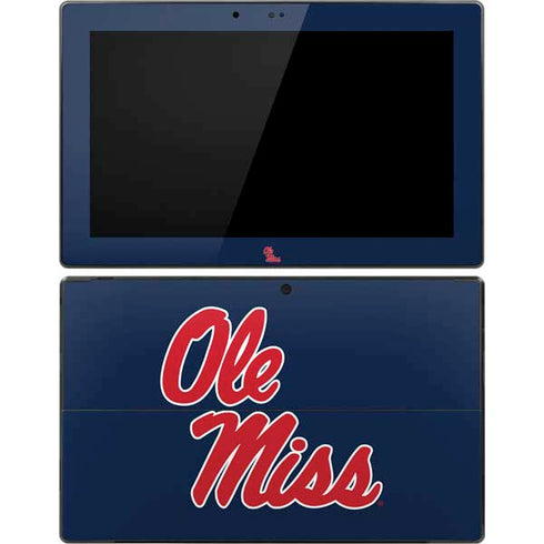 University of Mississippi Rebels Ole Miss Surface Pro Tablet Skin