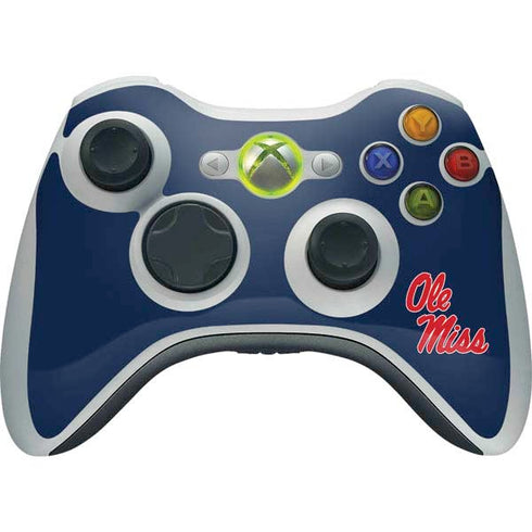 University of Mississippi Rebels Ole Miss Xbox 360 Wireless Controller Skin