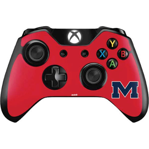 University of Mississippi Ole Miss Logo Red Xbox One Controller Skin
