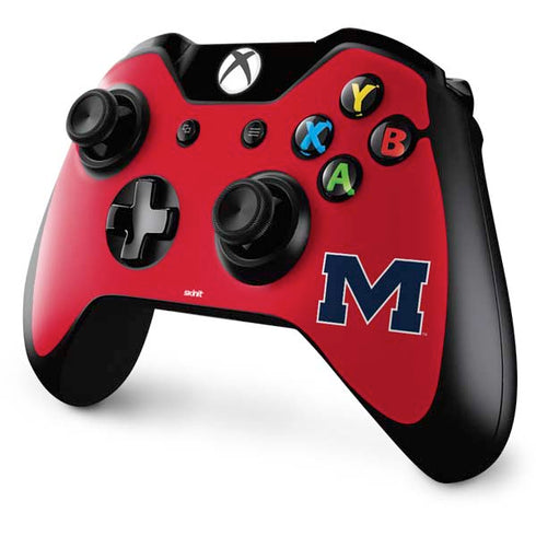 University of Mississippi Ole Miss Logo Red Xbox One Controller Skin