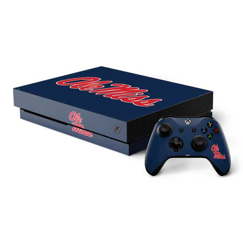 University of Mississippi Rebels Ole Miss Xbox One X Bundle Skin