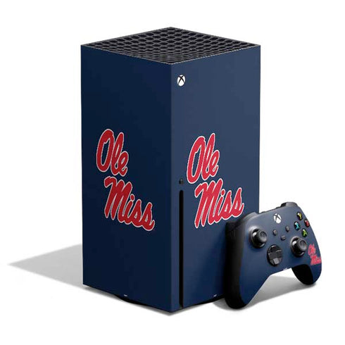 University of Mississippi Rebels Ole Miss Xbox Series X Bundle Skin