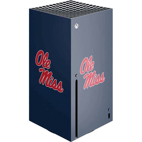 University of Mississippi Rebels Ole Miss Xbox Series X Console Skin