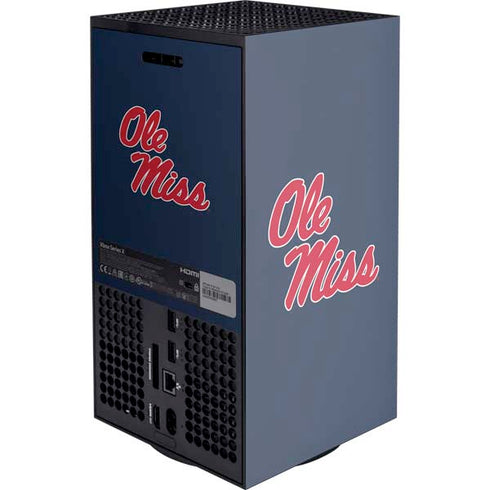 University of Mississippi Rebels Ole Miss Xbox Series X Console Skin