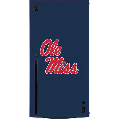 University of Mississippi Rebels Ole Miss Xbox Series X Console Skin