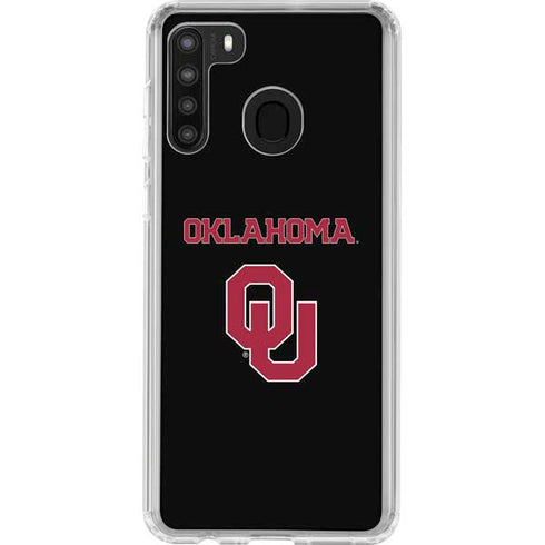 University of Oklahoma Only One Sooners Galaxy A21 Clear Case