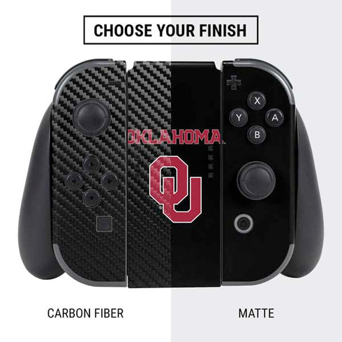 University of Oklahoma Only One Sooners Nintendo Switch Bundle Skin