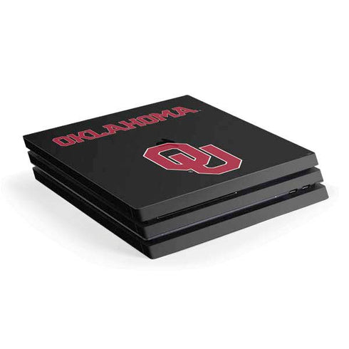 University of Oklahoma Only One Sooners PS4 Pro Console Skin
