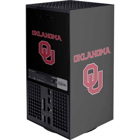 University of Oklahoma Only One Sooners Xbox Series X Console Skin