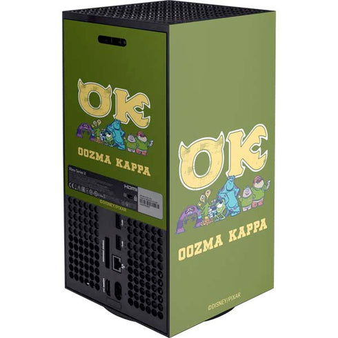 Disney Monsters University Oozma Kappa Xbox Series X Console Skin