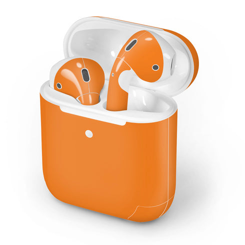 Orange Solid Apple AirPods 2 Skin
