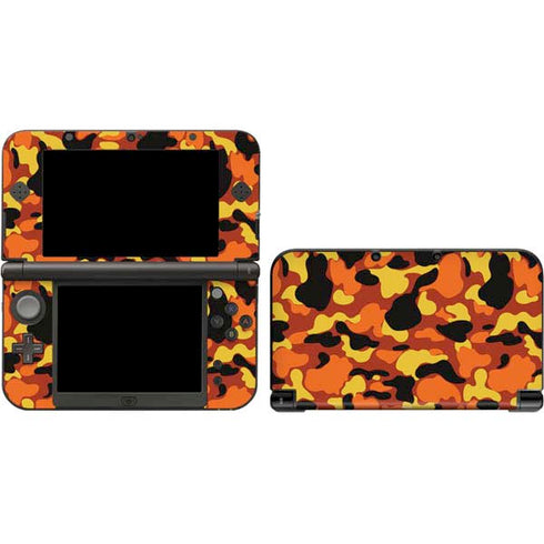 Orange Camo 3DS XL 2015 Skin