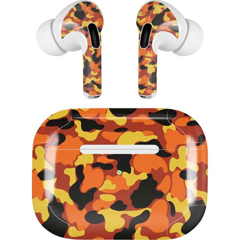 Orange Camo AirPods Pro 2nd Gen Skin