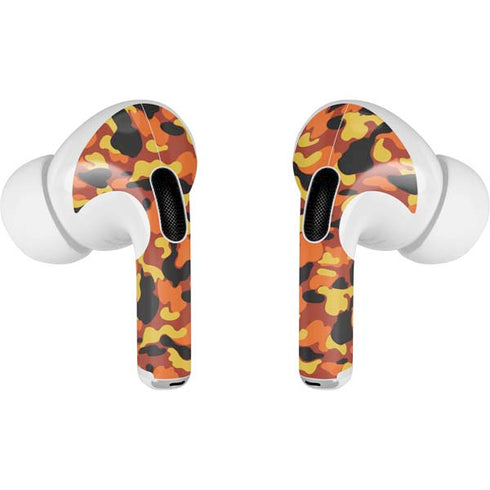 Orange Camo AirPods Pro 2nd Gen Skin