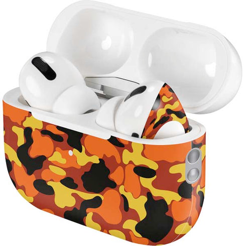 Orange Camo AirPods Pro 2nd Gen Skin