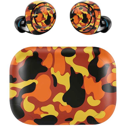 Orange Camo Amazon Echo Buds Skin