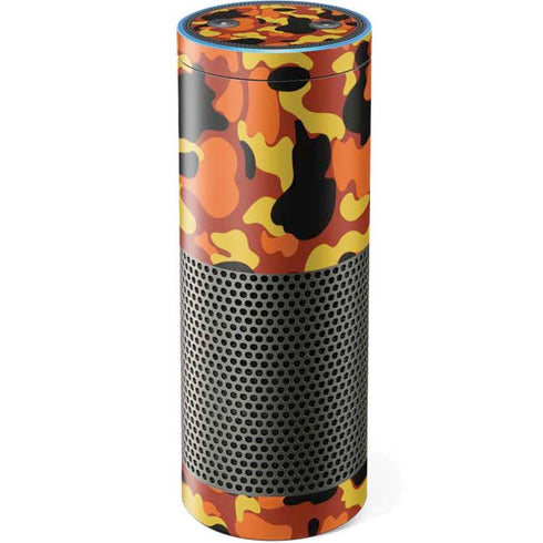 Orange Camo Amazon Echo Skin