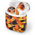 Orange Camo Apple AirPods 2 Skin