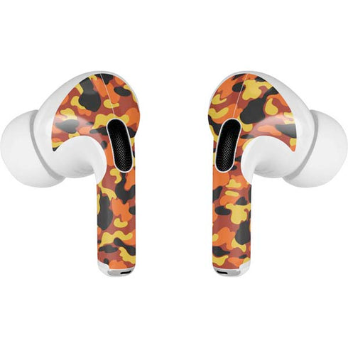 Orange Camo Apple AirPods Pro Skin