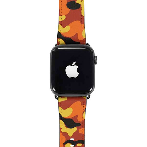 Orange Camo Apple Watch Band 38-40mm