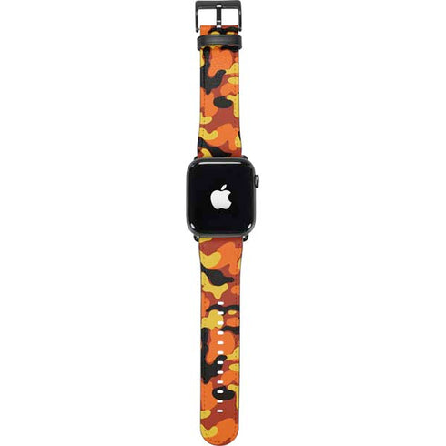 Orange Camo Apple Watch Band 38-40mm